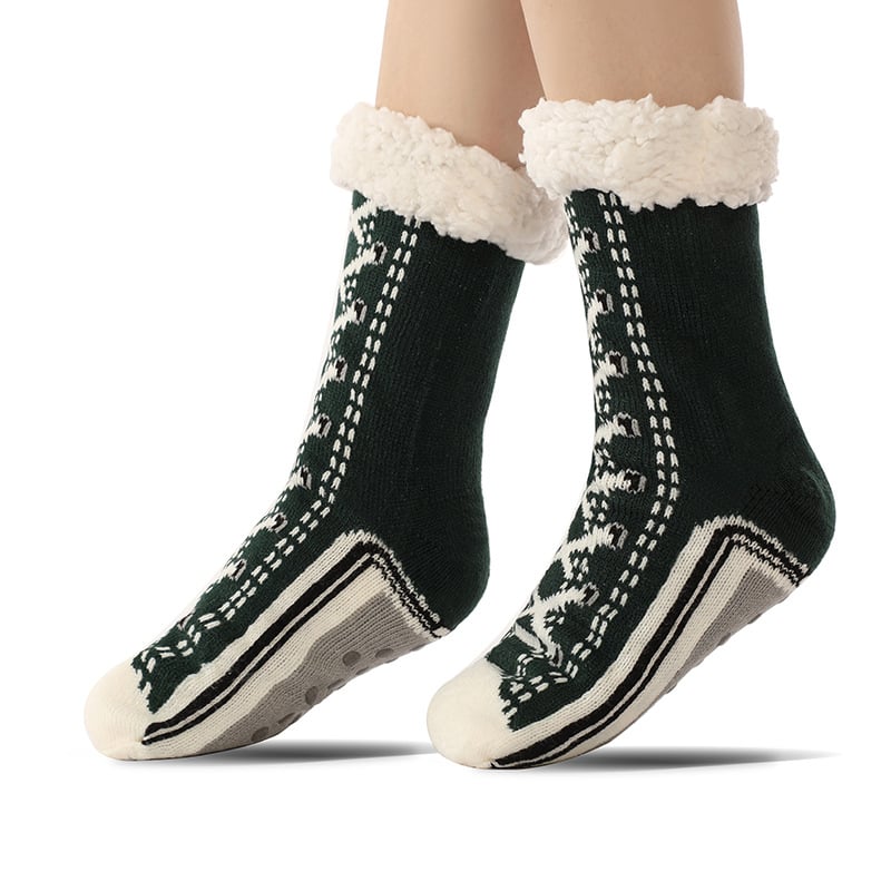 ??Ultra-thick Cashmere Slipper Home Socks