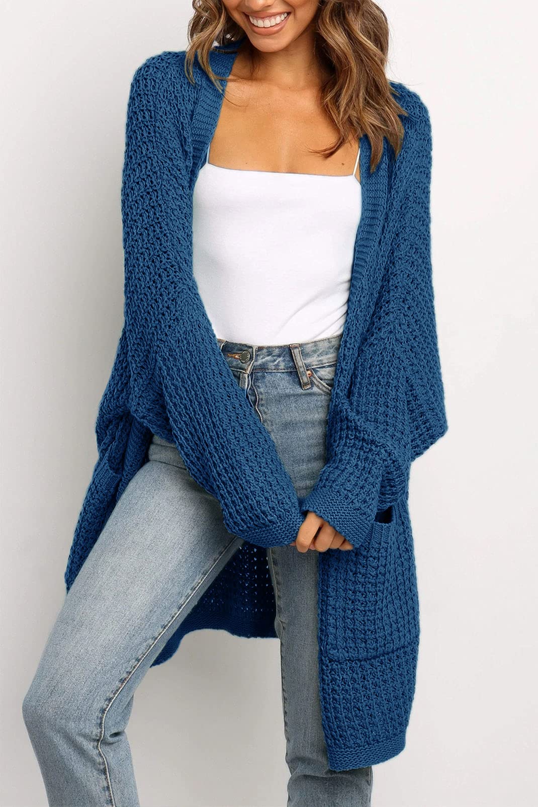 OversizedPockets Sweater Coat