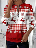 Casual Christmas Long Sleeve Sweatshirt