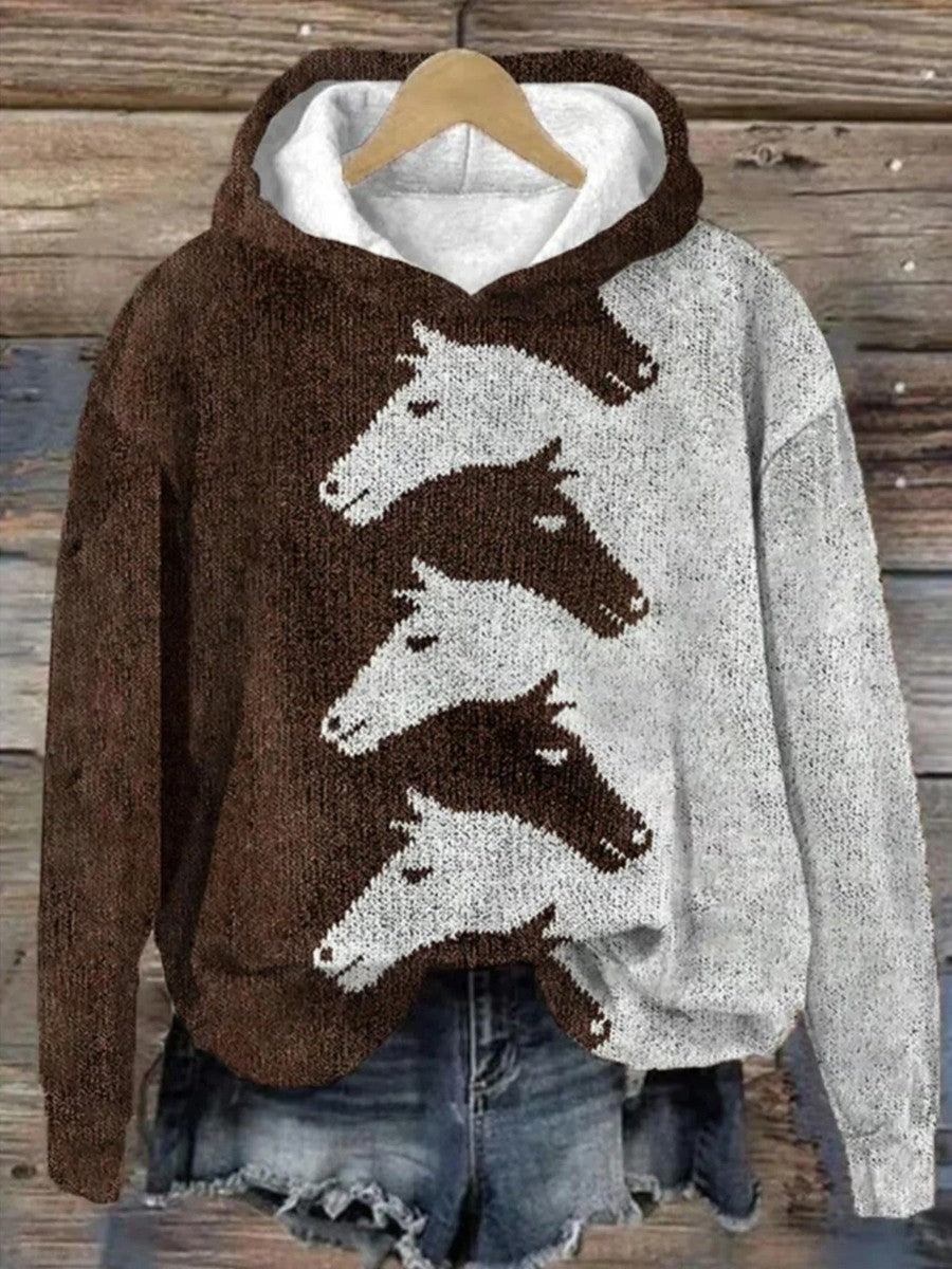 Western Horse Graphic Women's Hoodie
