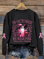 Halloween Crew Neck Long Sleeve Sweatshirt