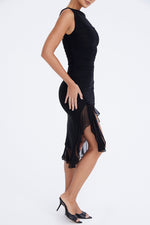 Sleeveless Ruffle Midi Dress