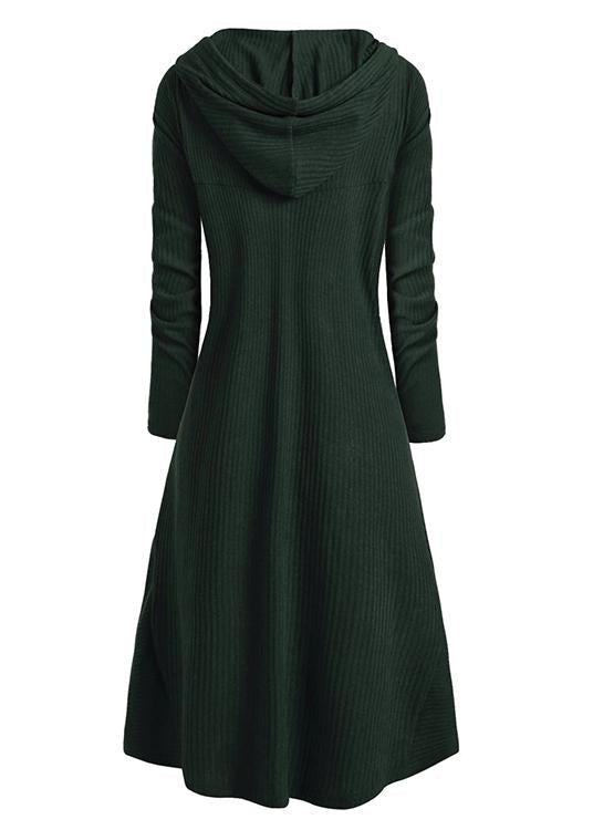 Hooded High Low Drop Shoulder Longline Sweater