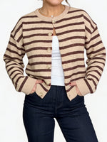 Women's Striped Cardigan