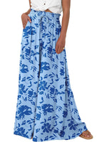 Women's Soft Floral Print Wide Leg Pants