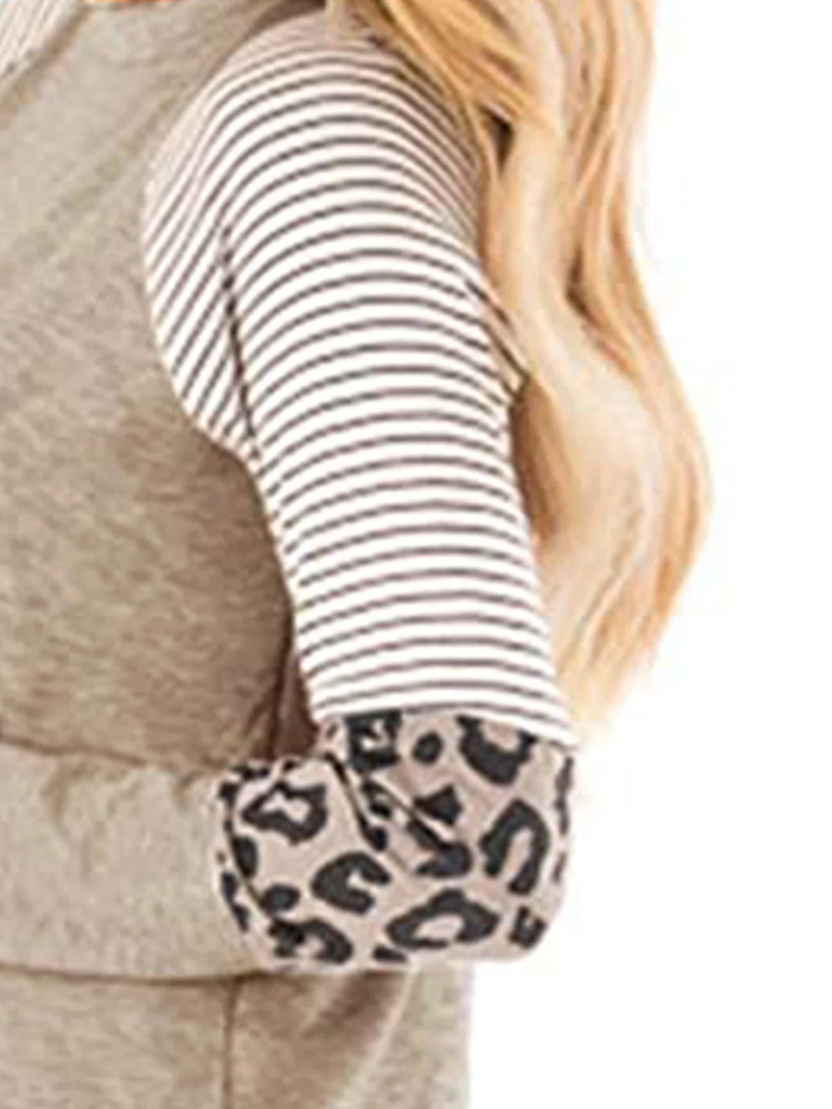 Cartoon Cat Print Patchwork Long Sleeves Sweatshirt