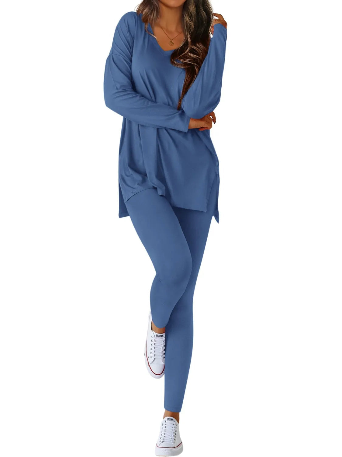 Women's Casual V-neck Oversized Matching Set