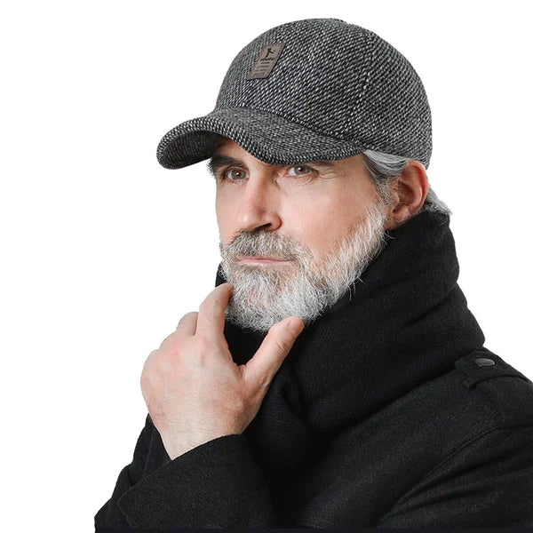 Men's Winter Baseball Cap - With Ear Muffs