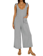 Women's Wide LegJumpsuits with Pockets