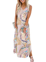 Women's Casual Side Slit Loose Tank Dress