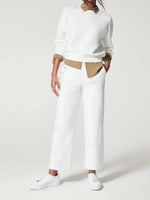 Women's Stretch Twill Cropped Wide Leg Pant