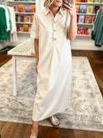 Women's Casual Chic Relaxed Shirt Dress