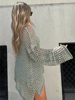 New Women's Crochet Hollow Out Cover Up