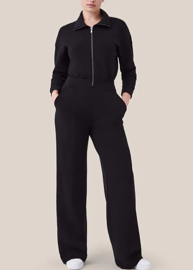Long Sleeve Wide Leg Jumpsuit