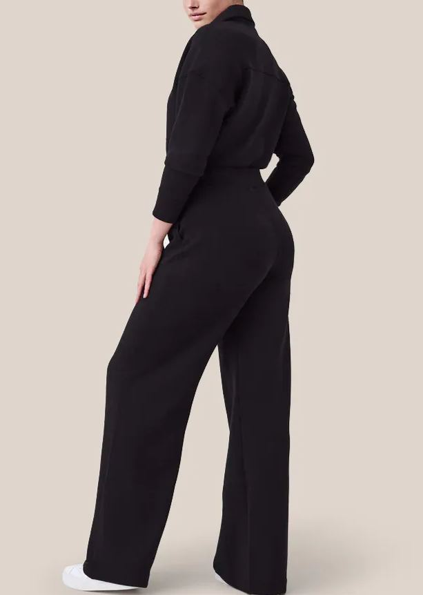 Long Sleeve Wide Leg Jumpsuit