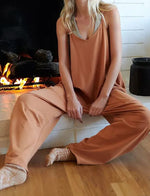 New Wide Leg Jumpsuit with Pockets