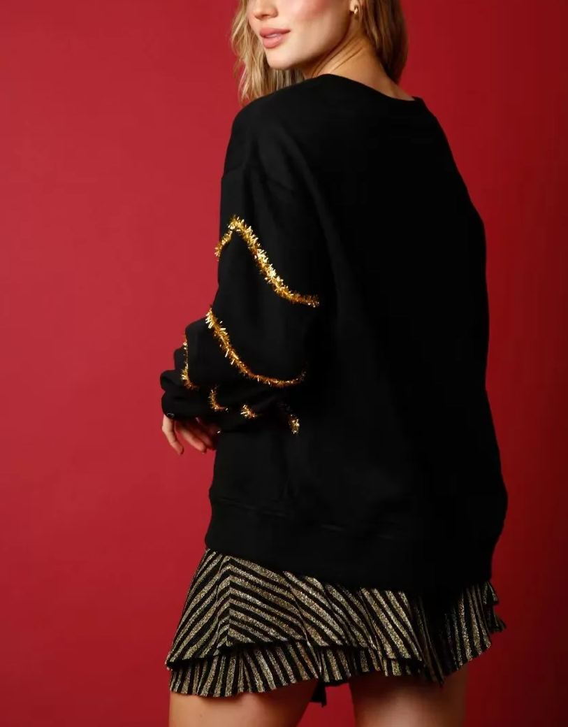 Women's Christmas Tree Sequin Sweatshirt