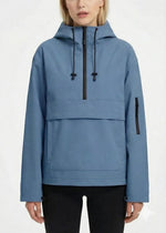 Fleece-lined Hooded Rain Jacket With Kangaroo Pocket (Buy 2 Free Shipping)