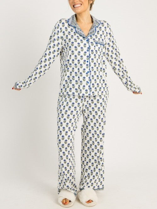 Women's Floral Long Sleeve Pajama Set