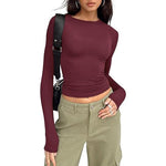 Women's Crewneck Double Lined Basic Tees (Buy 3 Free Shipping)