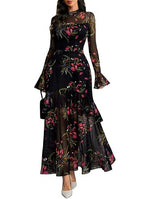 Valentine's Sheer Leopard Maxi Dress