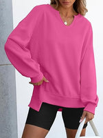 Women's Oversized V Neck Sweatshirts
