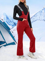 Women's Insulated Waterproof Windproof Snow Bib Overalls