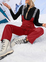 Women's Insulated Waterproof Windproof Snow Bib Overalls
