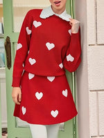 Women's Skirt 2 Piece Long Sleeve Crewneck Sweaters (Buy 2 Free Shipping)