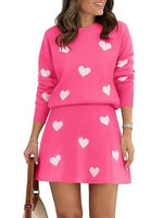 Women's Skirt 2 Piece Long Sleeve Crewneck Sweaters (Buy 2 Free Shipping)