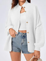 Women's Oversized Lantern Sleeve Cardigans