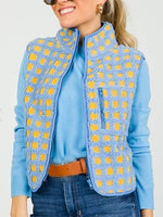 Women's Checkered Fuzzy Fleece Vests