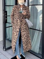 Women's Leopard Print Peacoat
