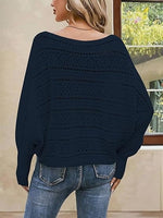 Women's Off Shoulder Batwing Oversized Sweater