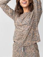 Women's Leopard Print Sweatshirt