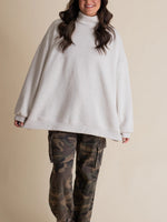 Women's Oversized Turtleneck Sweatshirt
