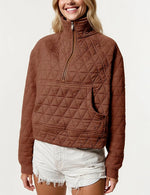 Women's Half-Zip Quilted Jacket Pullover
