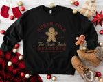 Women's Cute Gingerbread Man Print Sweatshirt