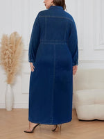 Women's Casual Versatile Denim Maxi Skirt