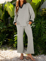 Women's Retro Stripe Matching Set
