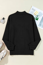Western Howdy Boot Graphic High Neck Sweater