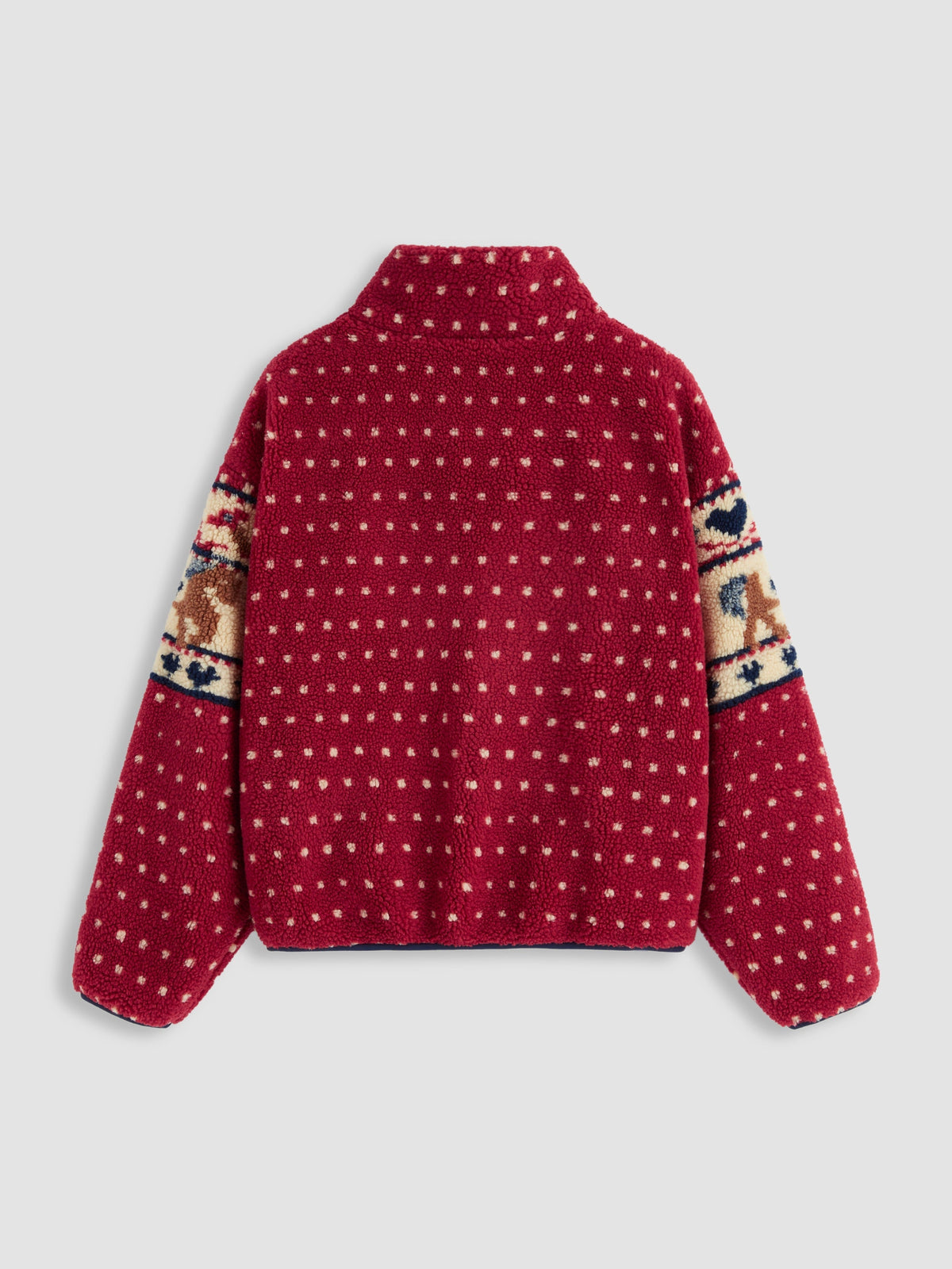 Women's Fleece Collar Graphic Jacket