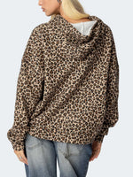 Women's Lucky 8 Billiard Leopard Print Hoodie