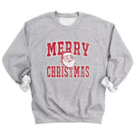 Vintage Distressed Merry Christmas Santa Sweatshirt