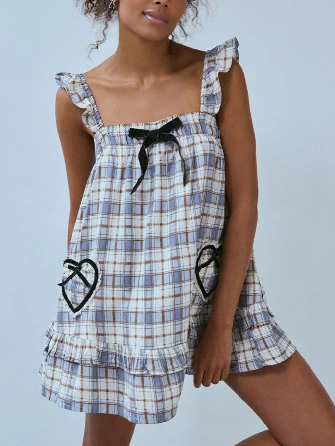 Women's Valentine's Day Cute Heart Camisole Nightdress