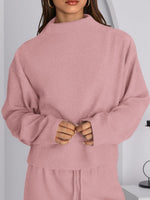 Women's Mock Neck Two Piece Set