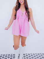 Women's Sparkly Rhinestone Denim Romper