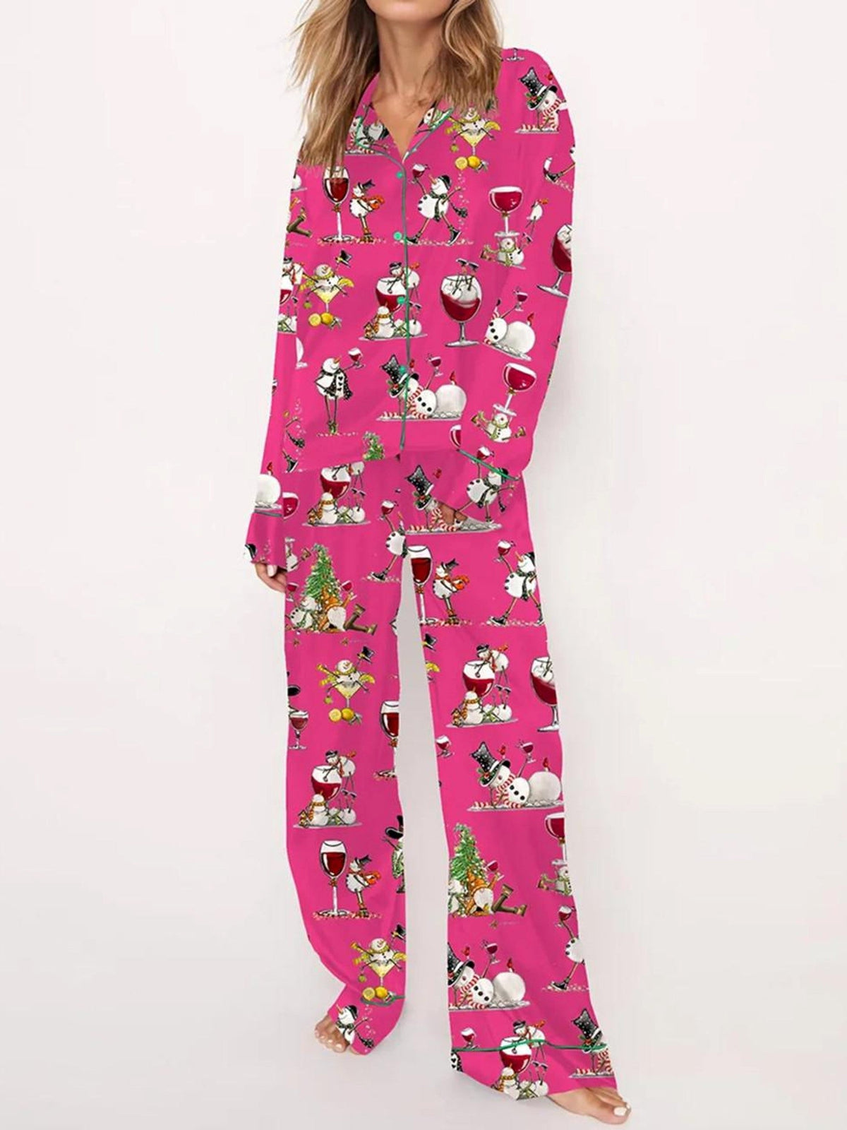 Women's Tipsy Snowman Pajama Set