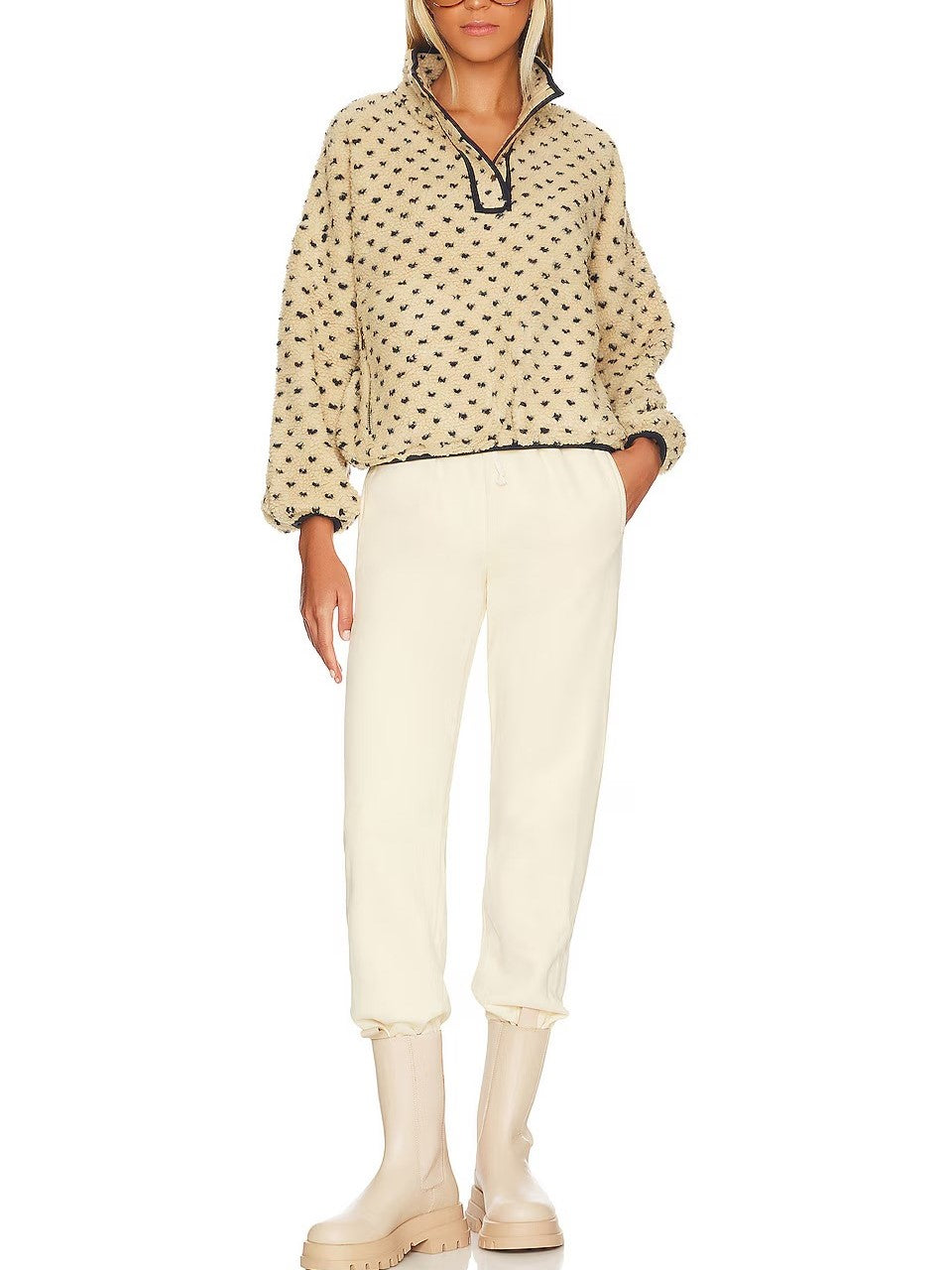 Women's Heart Sherpa Fleece Pullover