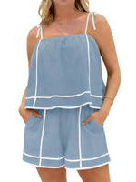 Women's Summer Shorts and Camisole Two-Piece Set